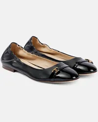 TOD'S Ballerinas aus Leder Schwarz