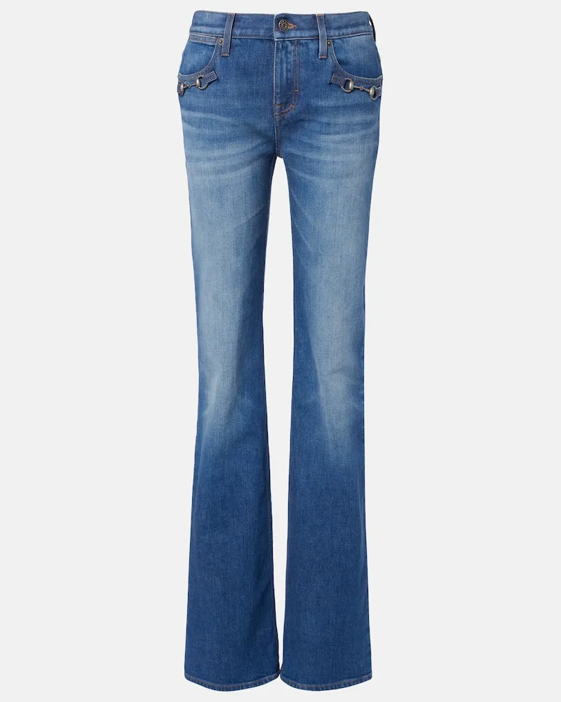 Gucci Bootcut Jeans Horsebit Blau