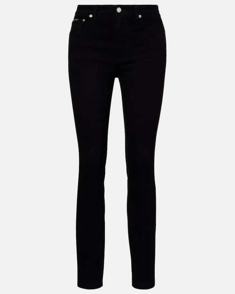 Dolce & Gabbana Mid-Rise Skinny Jeans Schwarz