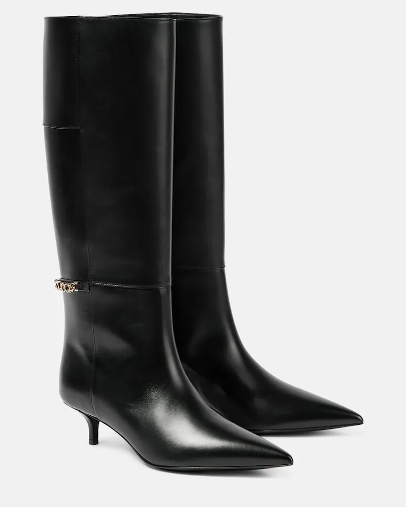 Gucci Stiefel  Signoria aus Leder Schwarz