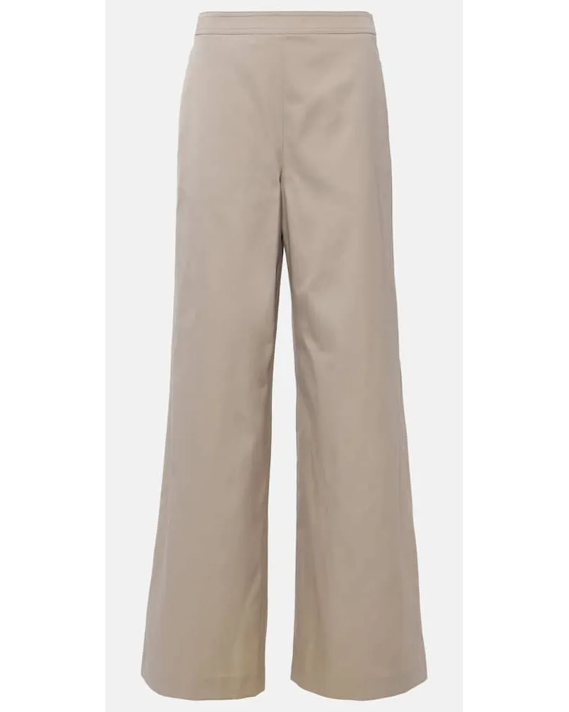 TOD'S Weite Mid-Rise-Hose Beige