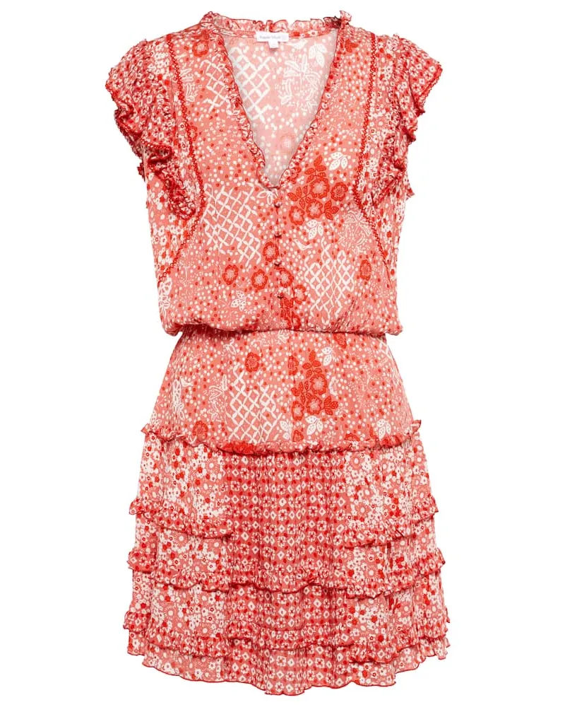 Poupette St Barth Bedrucktes Minikleid Paulina Multicolor