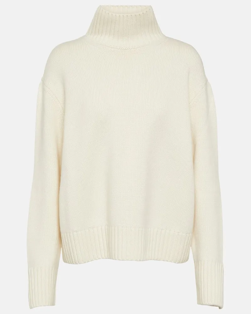 Loro Piana Pullover Parksville aus Kaschmir Weiß