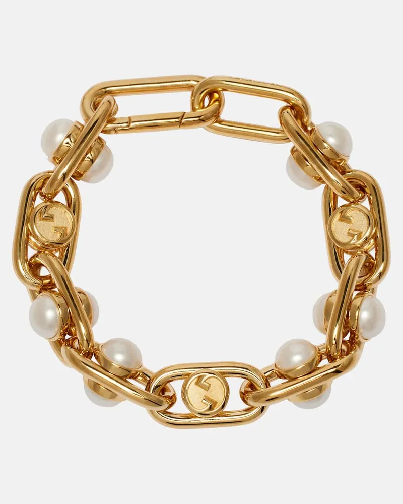 Gucci Armband mit Zierperlen Gold