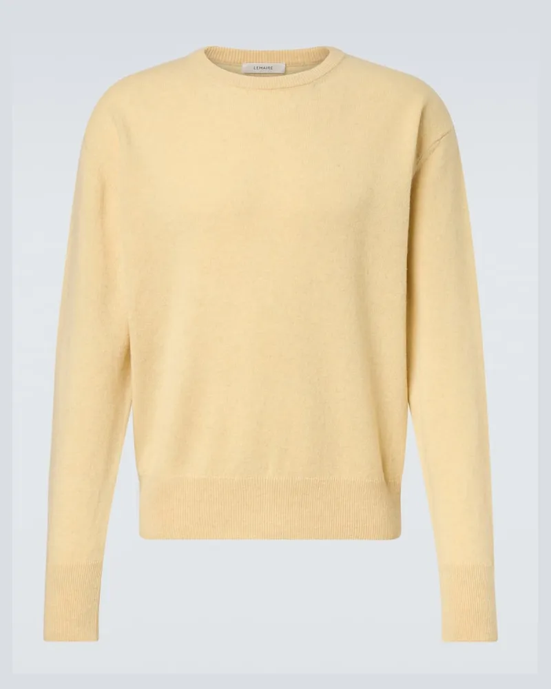Christophe Lemaire Pullover aus Kaschmir und Wolle Gelb