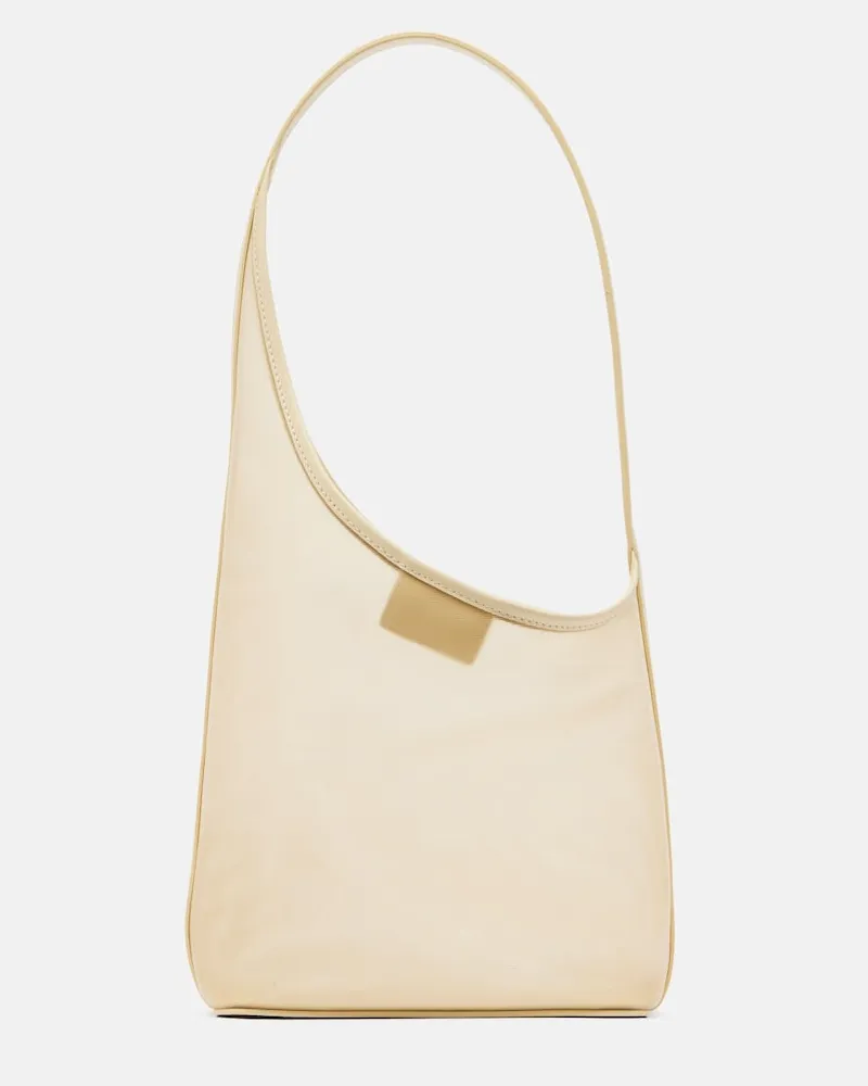 Aesther Ekme Schultertasche Demi Lune Medium aus Mesh Gelb