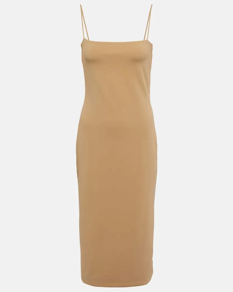 The Row Midikleid Haku aus Jersey Beige