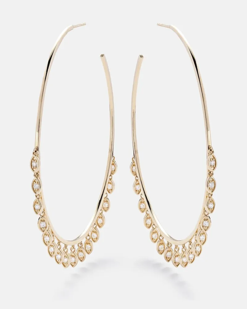 Sydney Evan Ohrringe aus 14kt Gelbgold mit Diamanten Gold