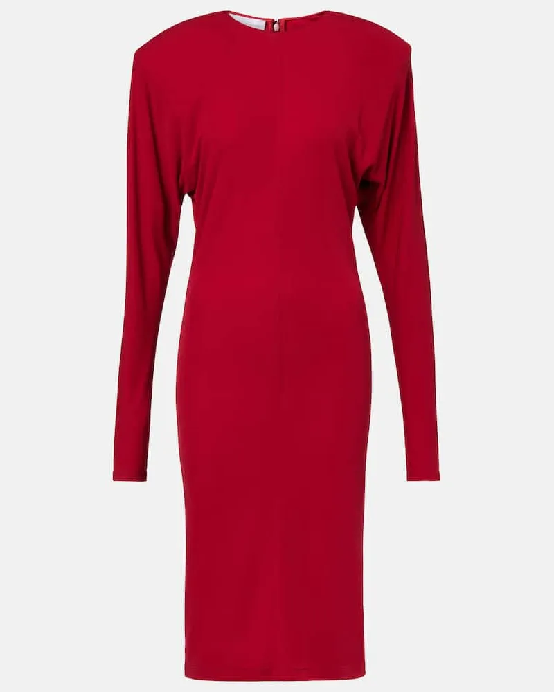 Stella McCartney Midikleid aus Crêpe-Jersey Rot
