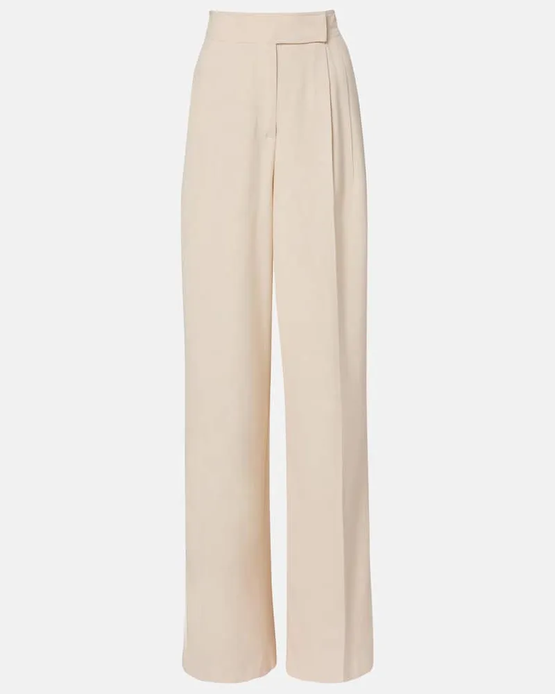 Etro Weite High-Rise-Hose Beige
