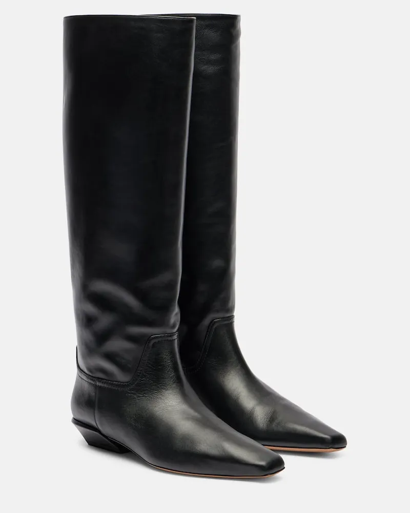 Paris Texas Stiefel Bettina 25 aus Leder Schwarz