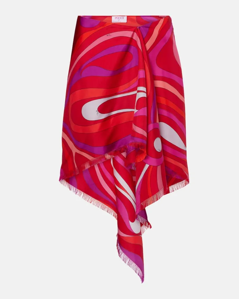 Emilio Pucci Minirock Marmo aus Seide Multicolor