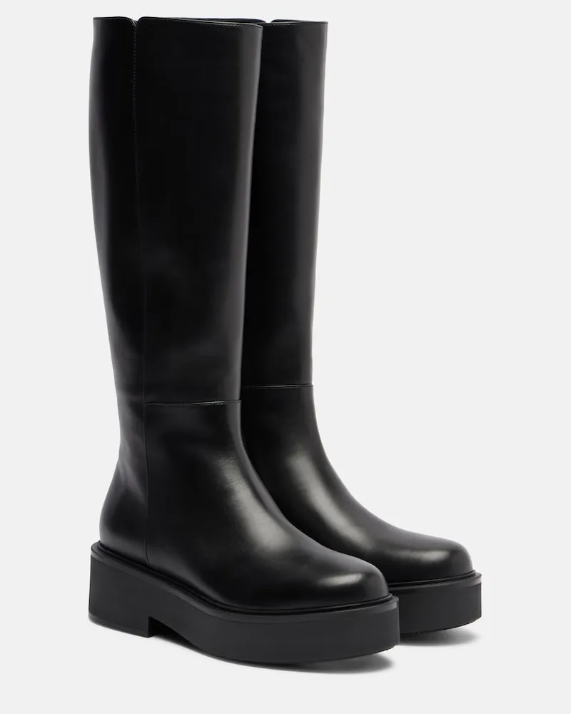 Gianvito Rossi Stiefel Hiro aus Leder Schwarz