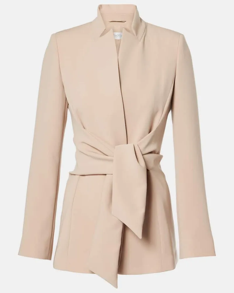 Max Mara Blazer Seggio aus Cady Beige