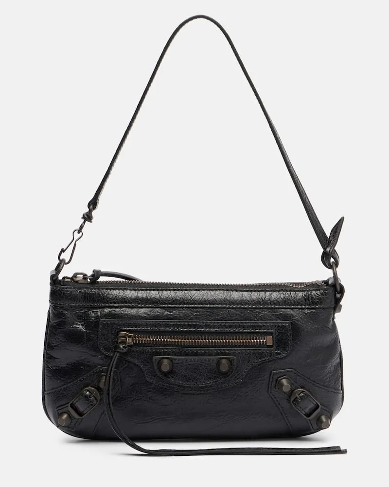 Balenciaga Schultertasche Le City Small aus Leder Schwarz