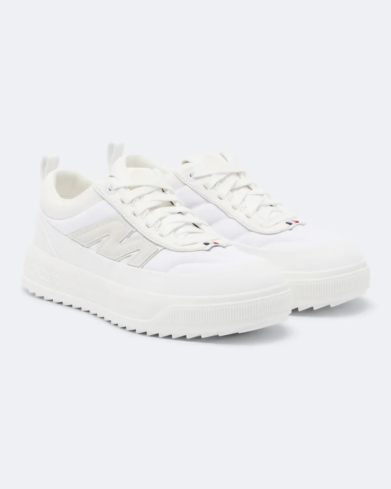 Moncler Plateau-Sneakers Altive mit Leder Weiß