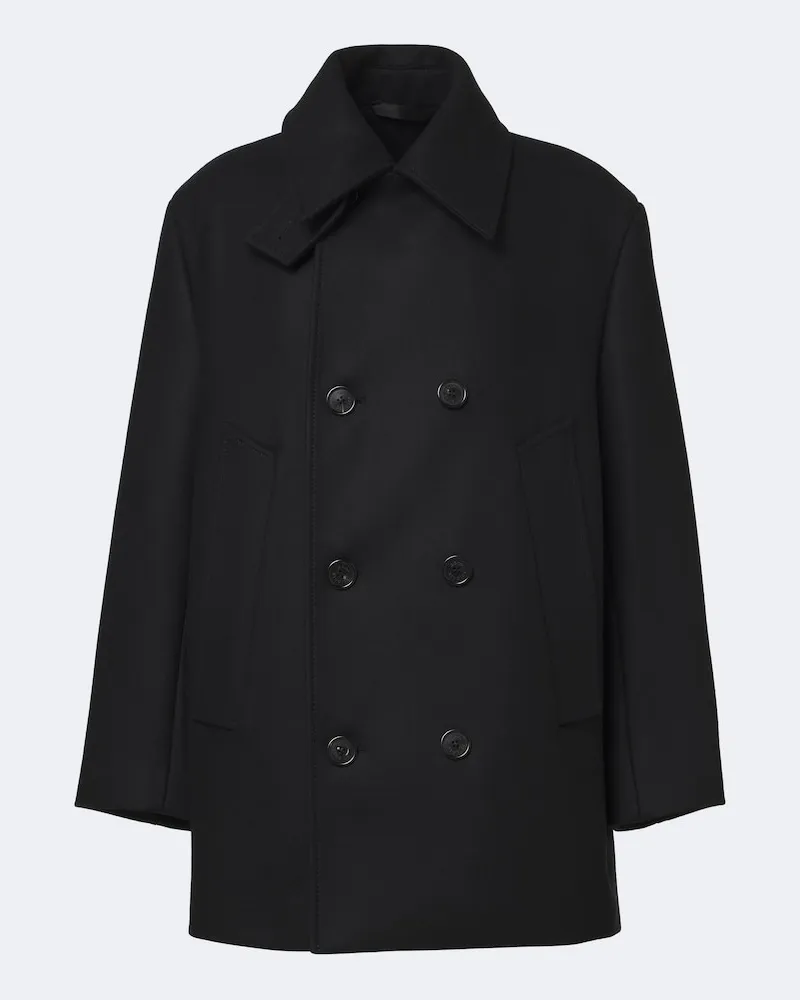 Acne Studios Cabanjacke aus einem Wollgemisch Schwarz