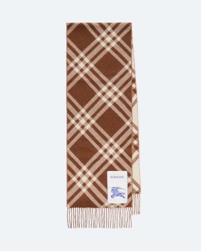 Burberry Schal Burberry Check aus Kaschmir Braun