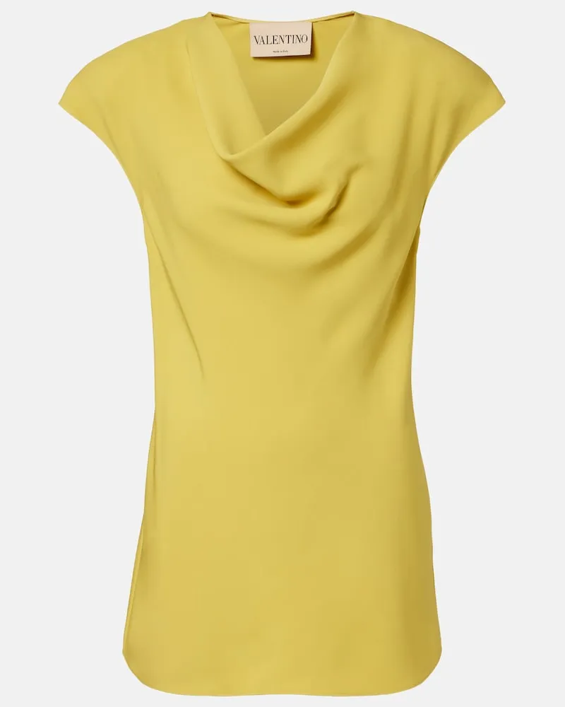 Valentino Garavani Top aus Cady Couture Grün