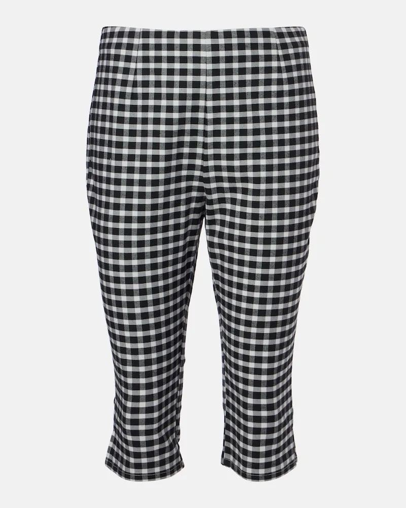 Posse Caprihose Chiara aus einem Baumwollgemisch Schwarz