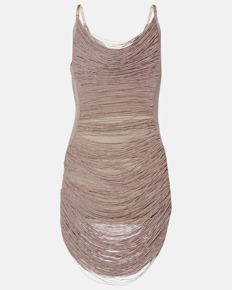 ATTICO Minikleid Silber