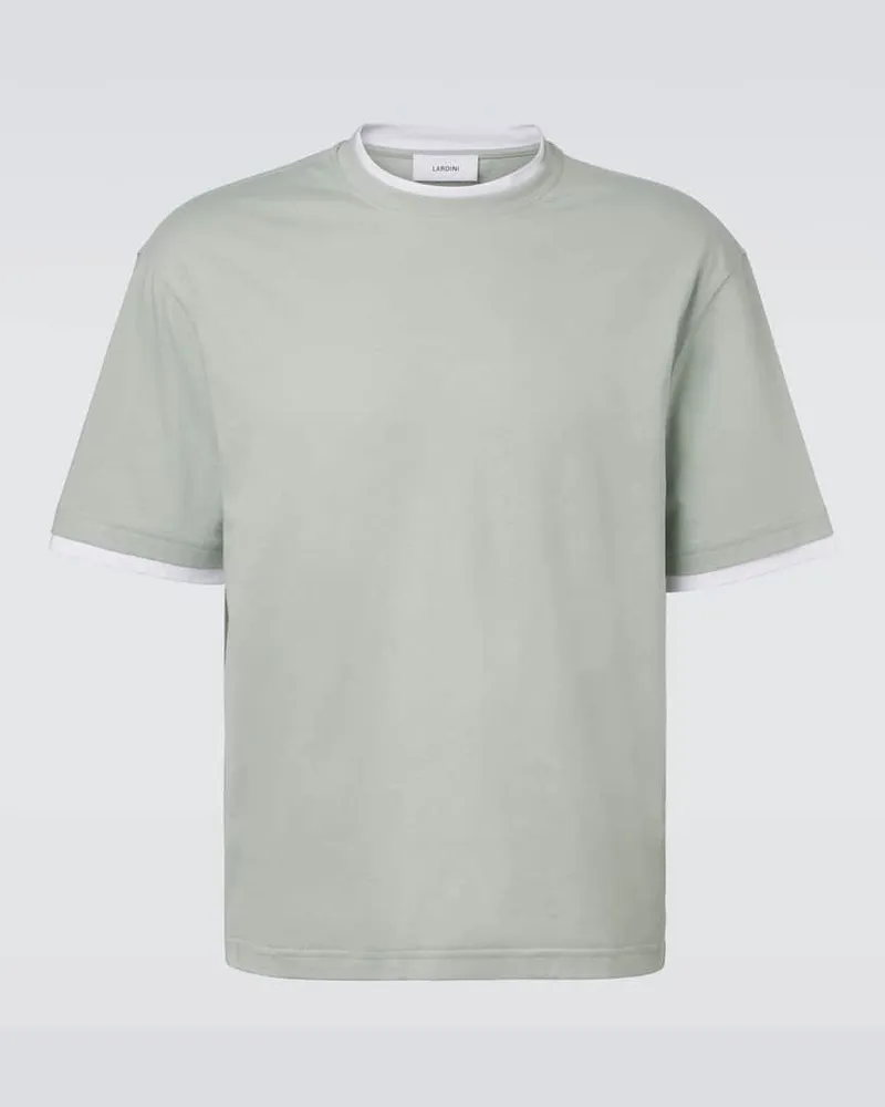 LARDINI T-Shirt aus Baumwolle Grün