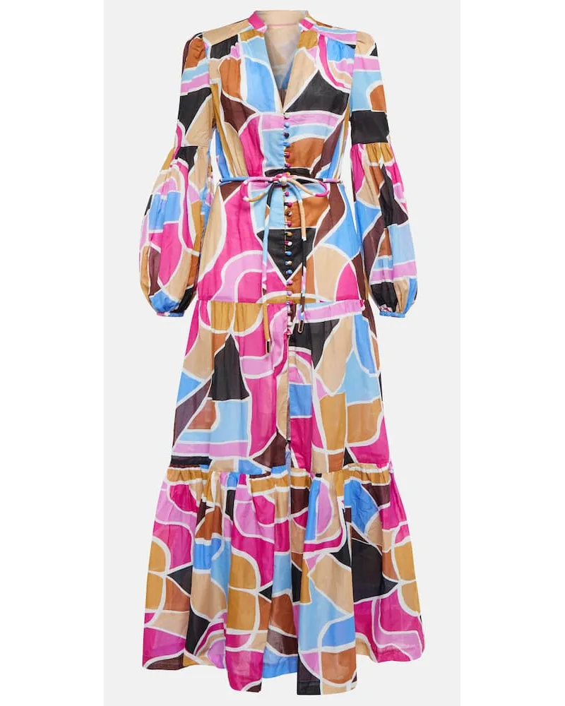 Rebecca Vallance Maxikleid Le Reve aus Baumwolle Multicolor