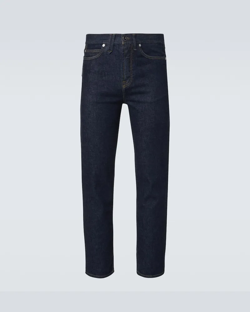Brioni Mid-Rise Straight Jeans Blau