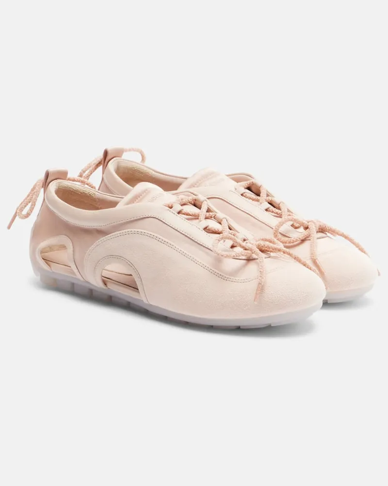 Simone Rocha Sneakers mit Veloursleder Rosa