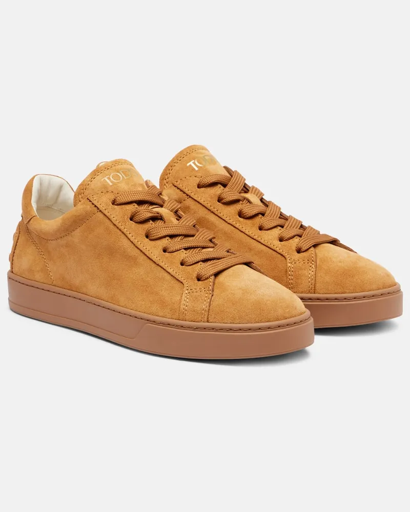 TOD'S Sneakers aus Veloursleder Braun