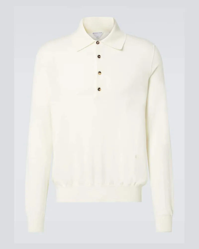 Bottega Veneta Polopullover aus Kaschmir Weiß