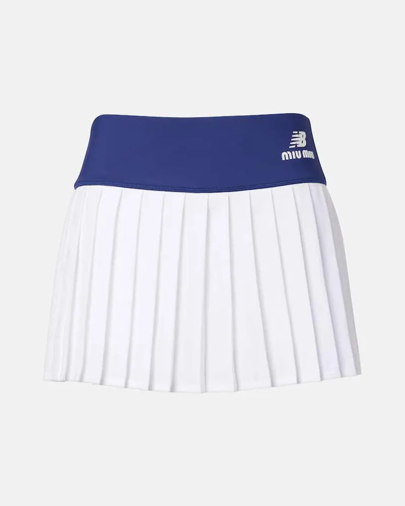 Miu Miu X New Balance Minirock aus Jersey Weiß