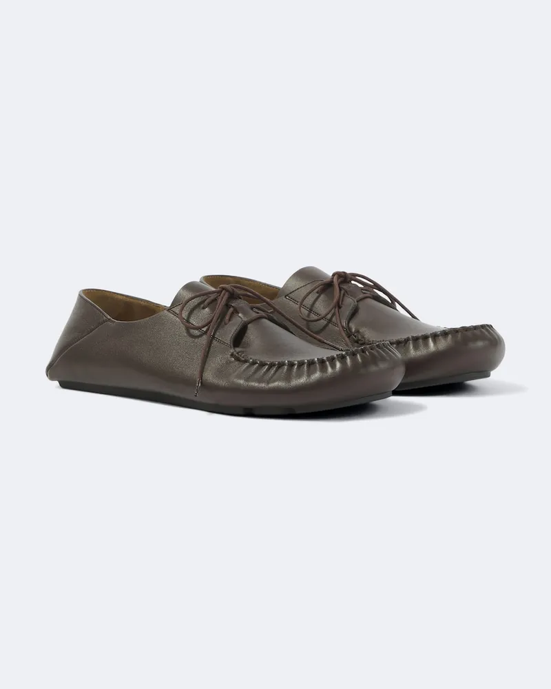 Loewe Segelschuhe Rambla aus Leder Braun