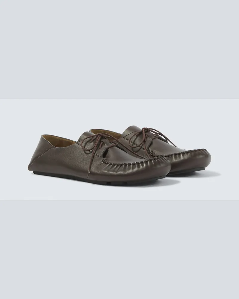 Loewe Segelschuhe Rambla aus Leder Braun