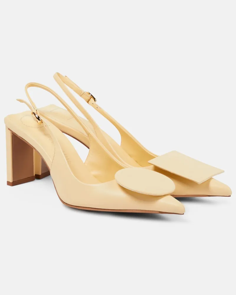 Jacquemus Slingback-Pumps Les Slingbacks Duelo Hautes Weiß