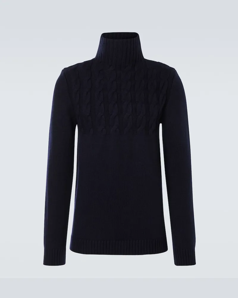 Maison Margiela Pullover aus Wolle Blau