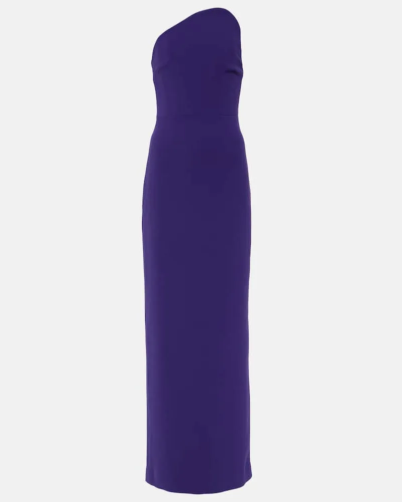 Solace London Robe Eve aus Crêpe Violett