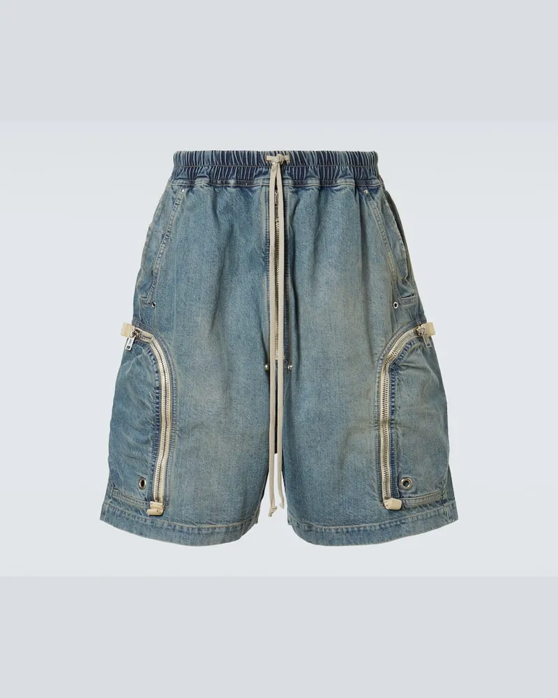 Rick Owens DRKSHDW Shorts aus Denim Blau
