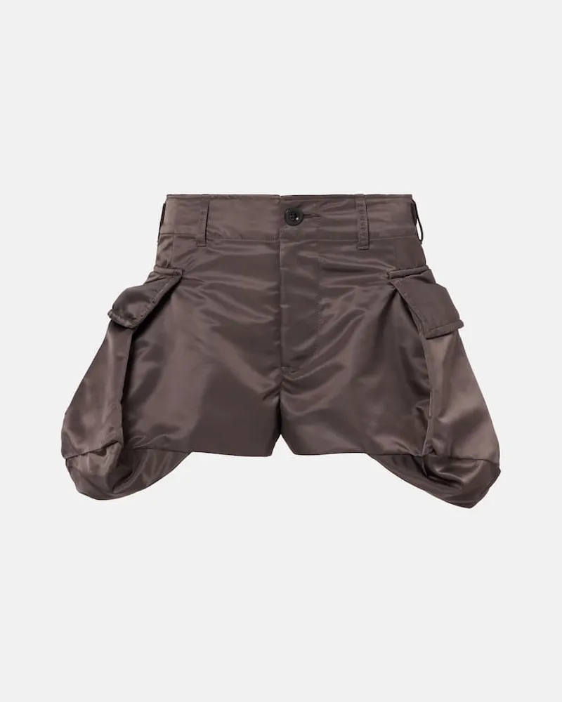 Sacai Cargo-Shorts aus Twill Braun