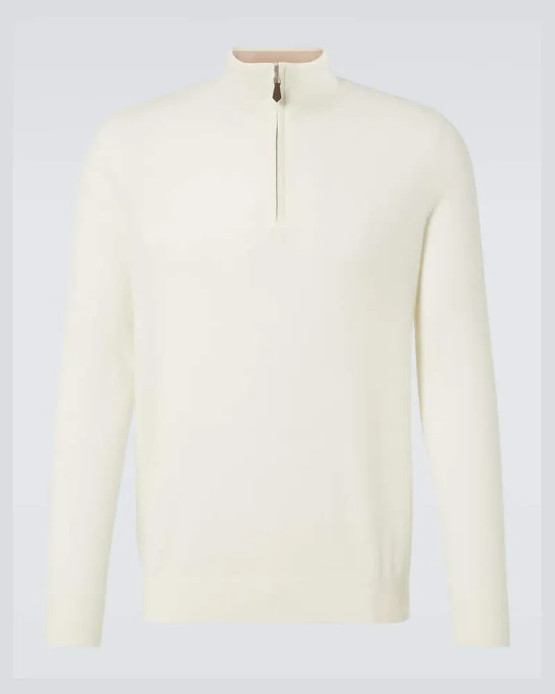 arch4 Pullover Mr Fenchurch aus Kaschmir Weiß