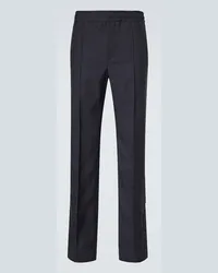 Gucci Gerade Mid-Rise-Hose GG Schwarz