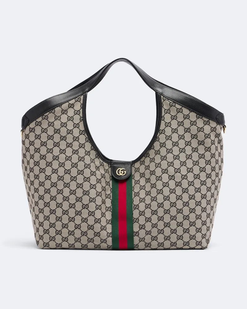 Gucci Tote Bag Gucci Giglio Large GG aus Canvas Multicolor