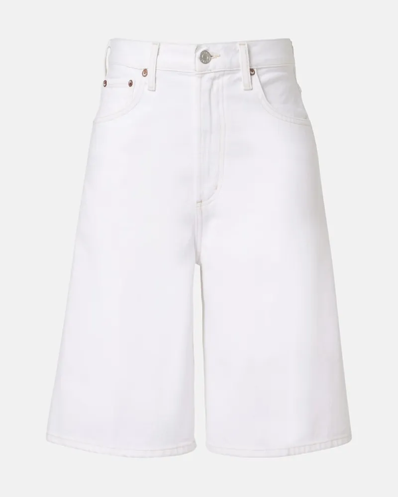 AGOLDE Shorts Nolan aus Denim Weiß