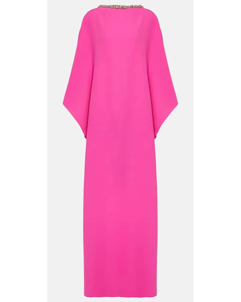 Safiyaa Verzierte Robe Amarella aus Crepe Pink