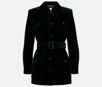 Jacke Saharienne aus Baumwollsamt