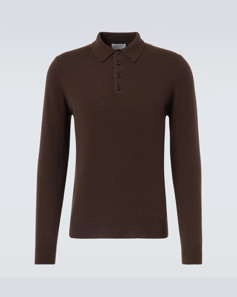 ALLUDE Polopullover aus Kaschmir Braun