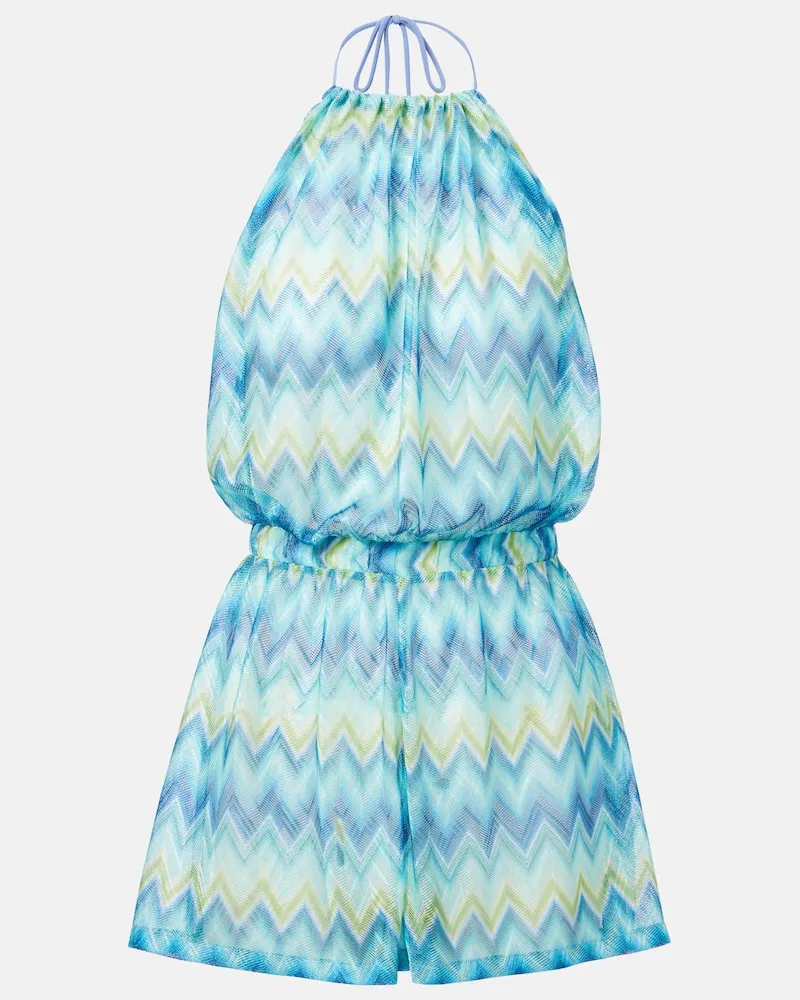 Missoni Playsuit aus Häkelstrick Multicolor