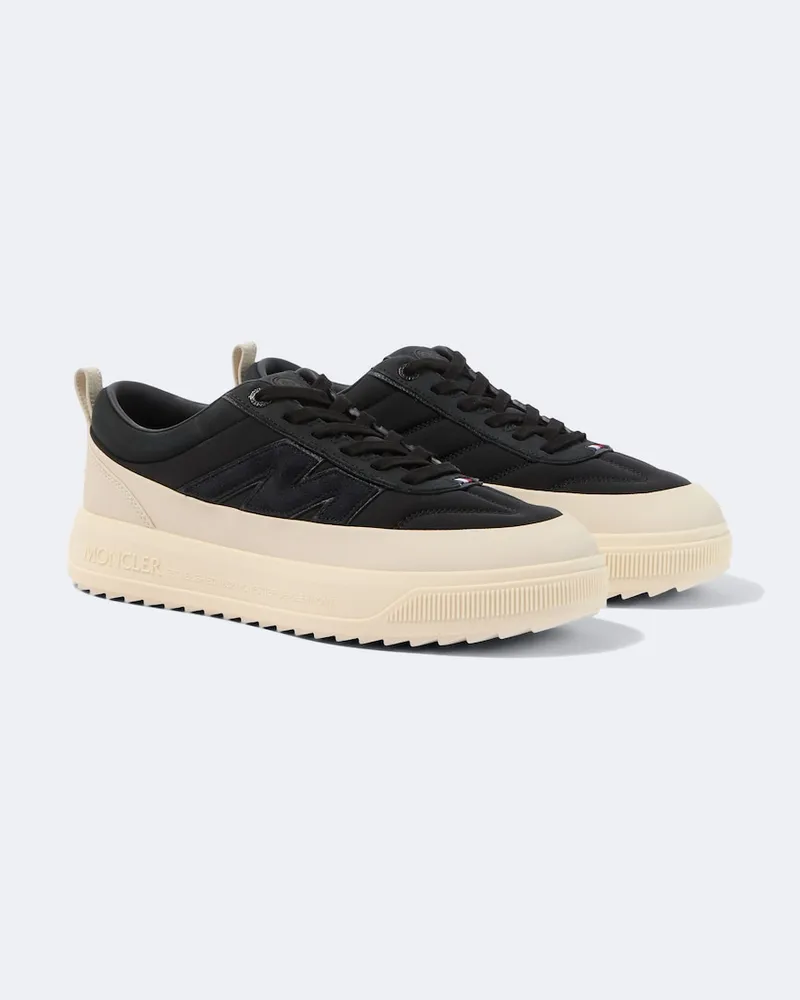 Moncler Sneakers Altive mit Leder Schwarz