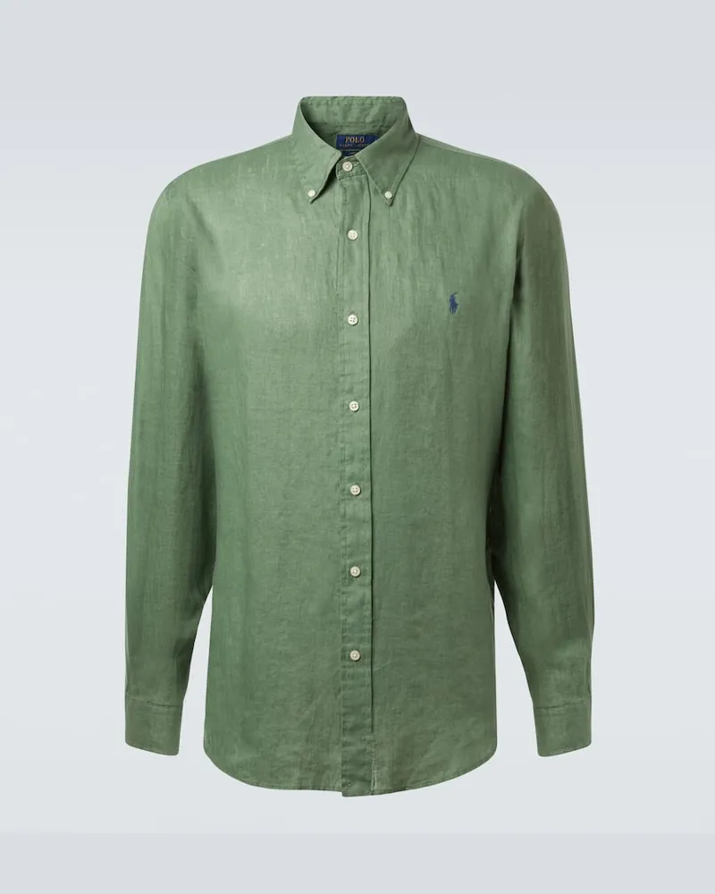 Ralph Lauren Hemd aus Leinen Grün