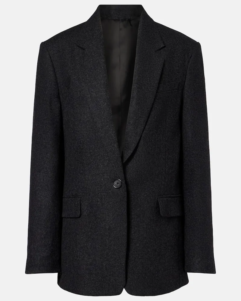 Totême Blazer aus Flanell Grau